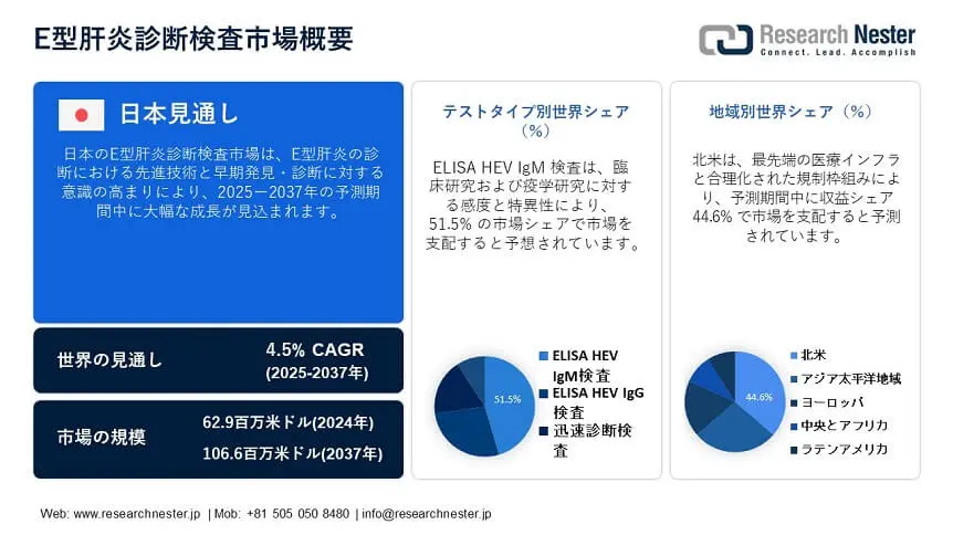 Hepatitis E Dignostics Test Market Overview